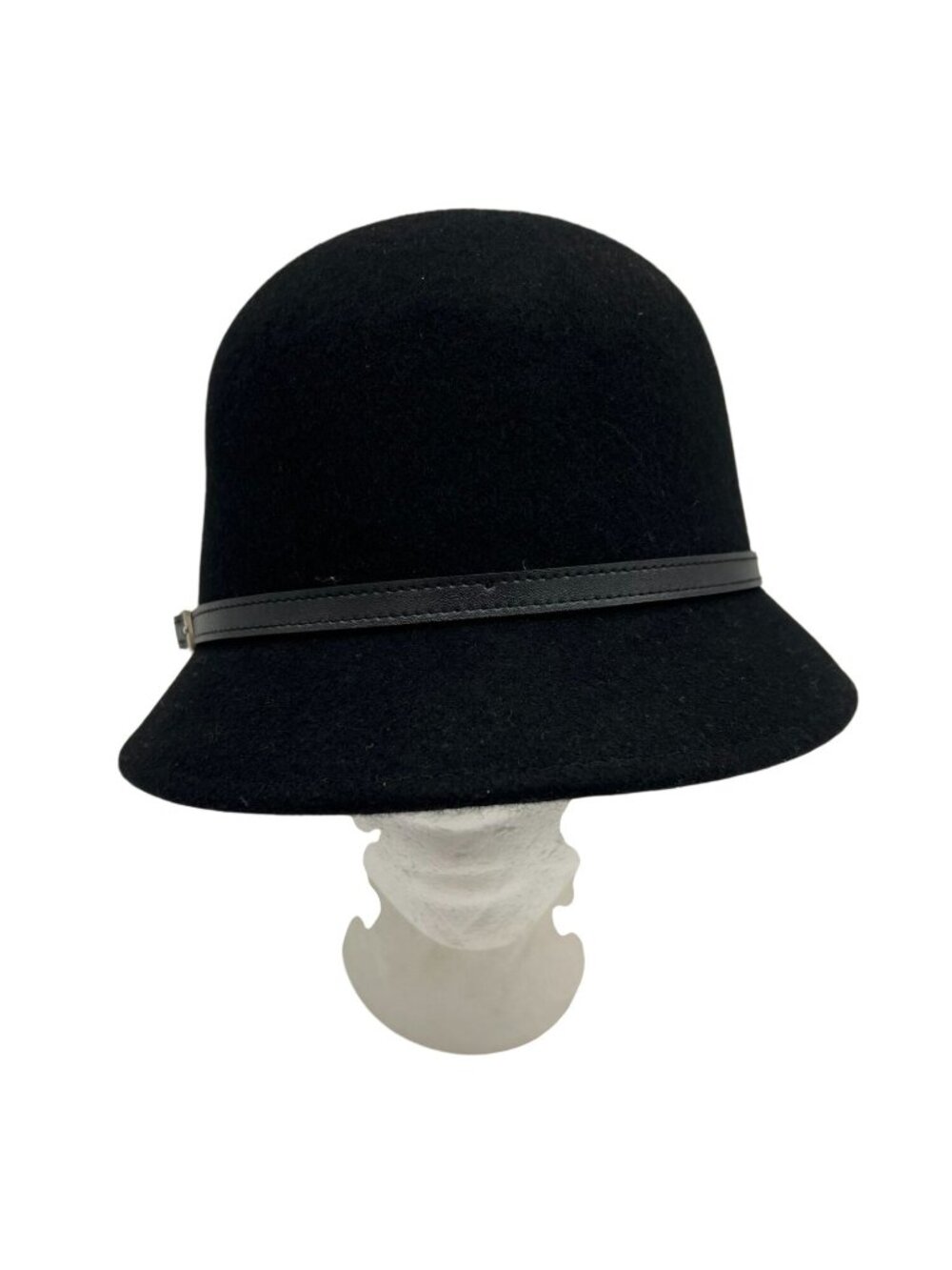Black You Womens 1920s 100% Wool Cloche Hat w/ Band Black One Size Classic Retro